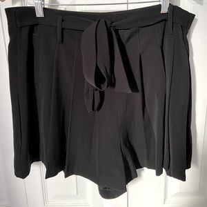 Formal High-Waisted Paper Bag Shorts